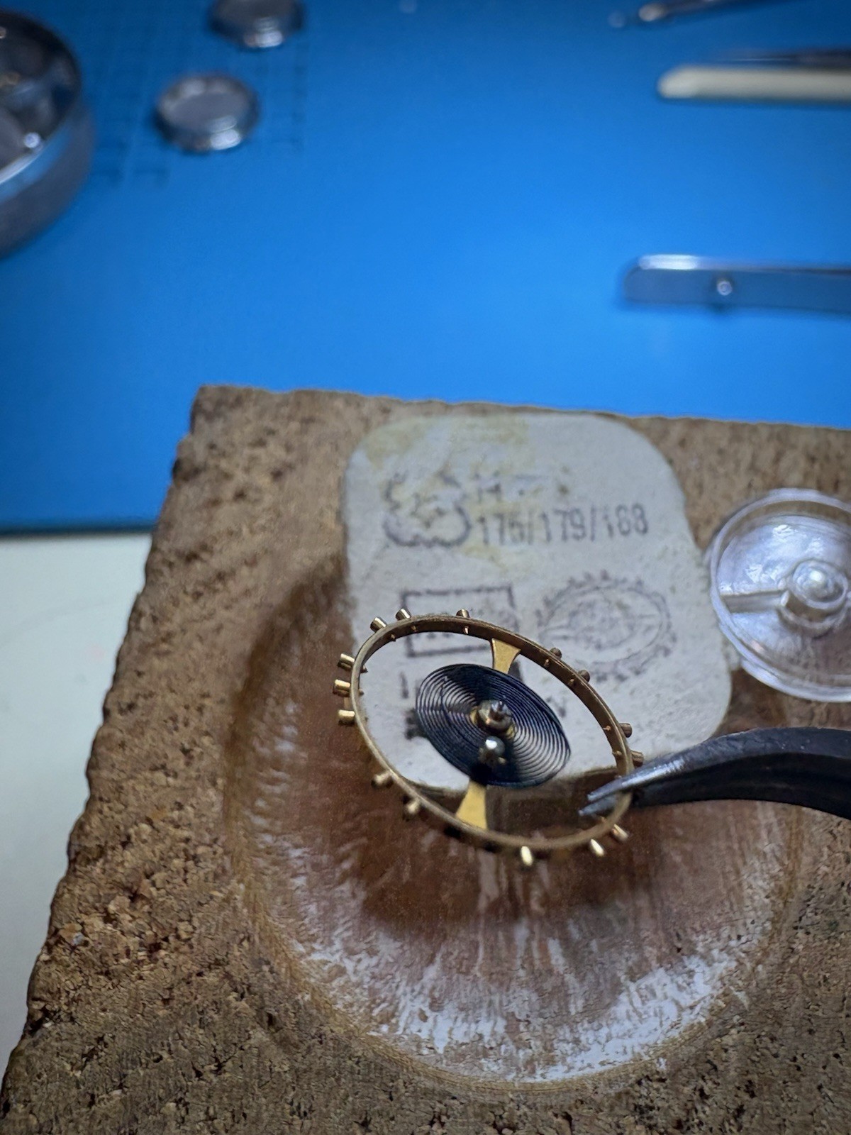 VENUS 175 /179/ 188 Chronograph Complete Balance Staff c/w Breguet Hair Spring