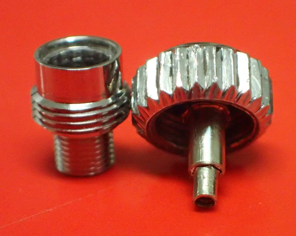 Rolex Genuine 702-0 Crown and Tube 7mm Set Junk Replaced Pipe Parts Only