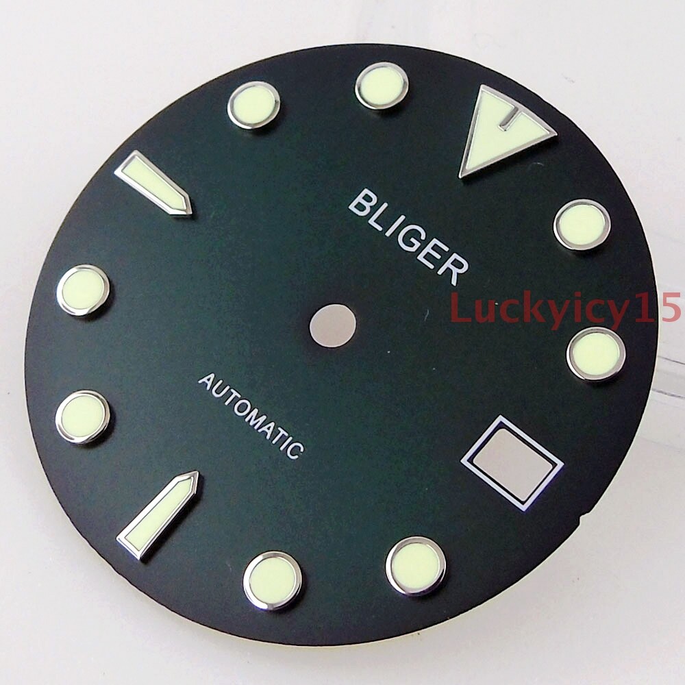 29mm watch dial fit for NH35 Automatic movement date window 3 or 4 o’clcok crown