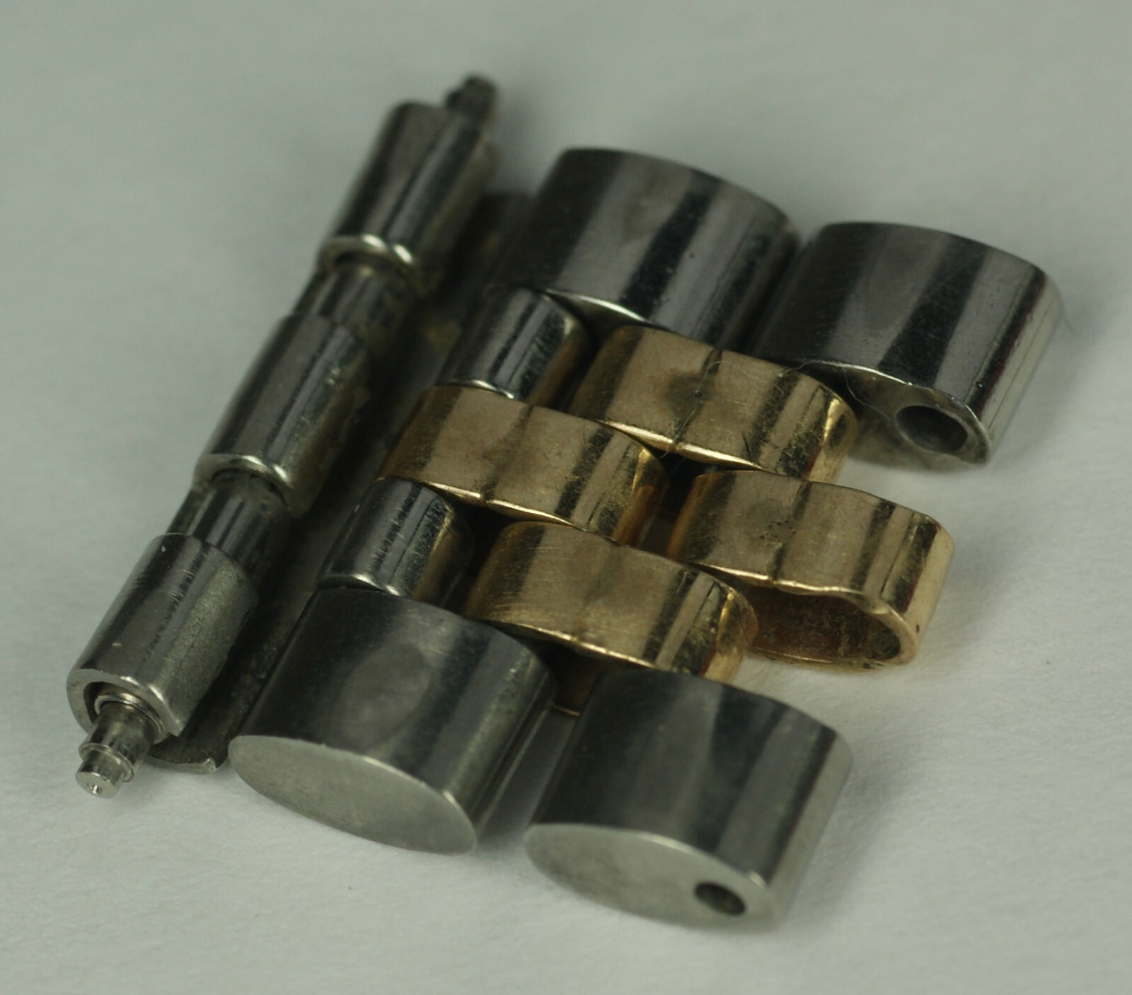 GENUINE ROLEX 15.5mm 14K Gold Steel Jubilee 2 Links Men Datejust Clasp End Part