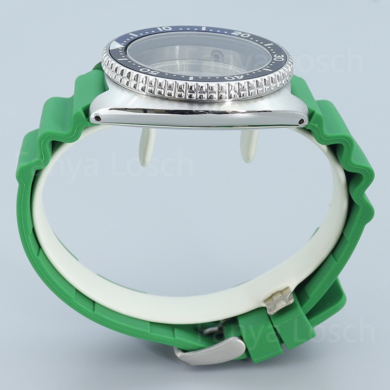 45mm Watch Case Strap Modify turtle skx007/009 Mod Sapphire For Seiko NH34 35 38
