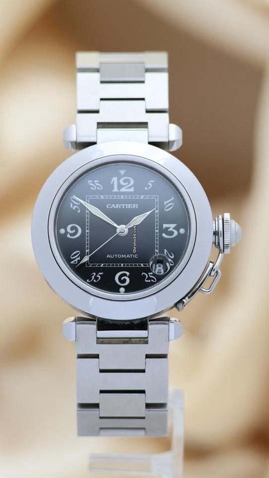GENUINE CARTIER SOLID STAINLESS STEEL PASHA C BAND BRACELET HALF LINK 18MM OLDER