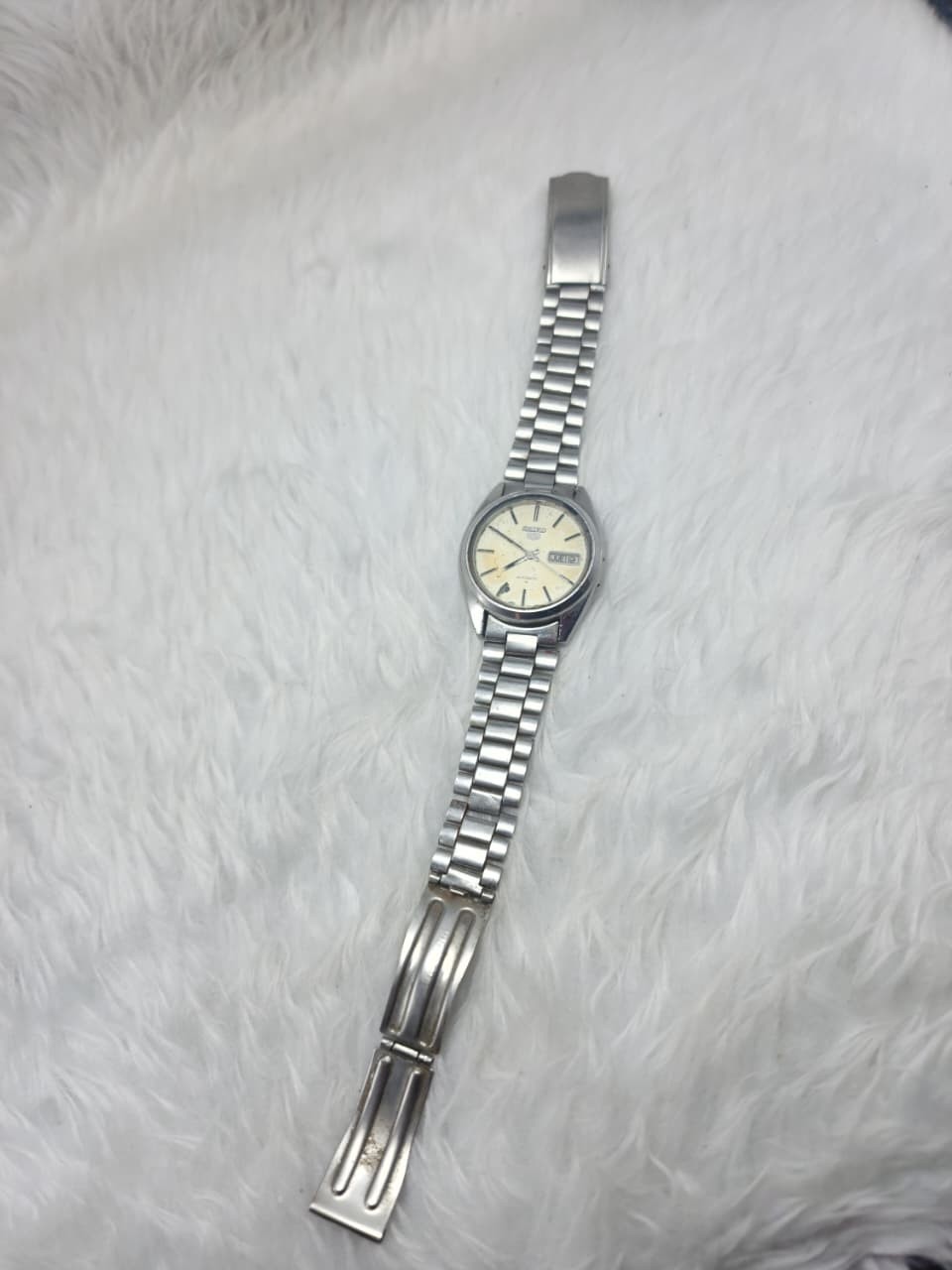 Vintage Seiko Automatic Day Date 7009-8740 Men’s Watch Not Working For Parts Rep