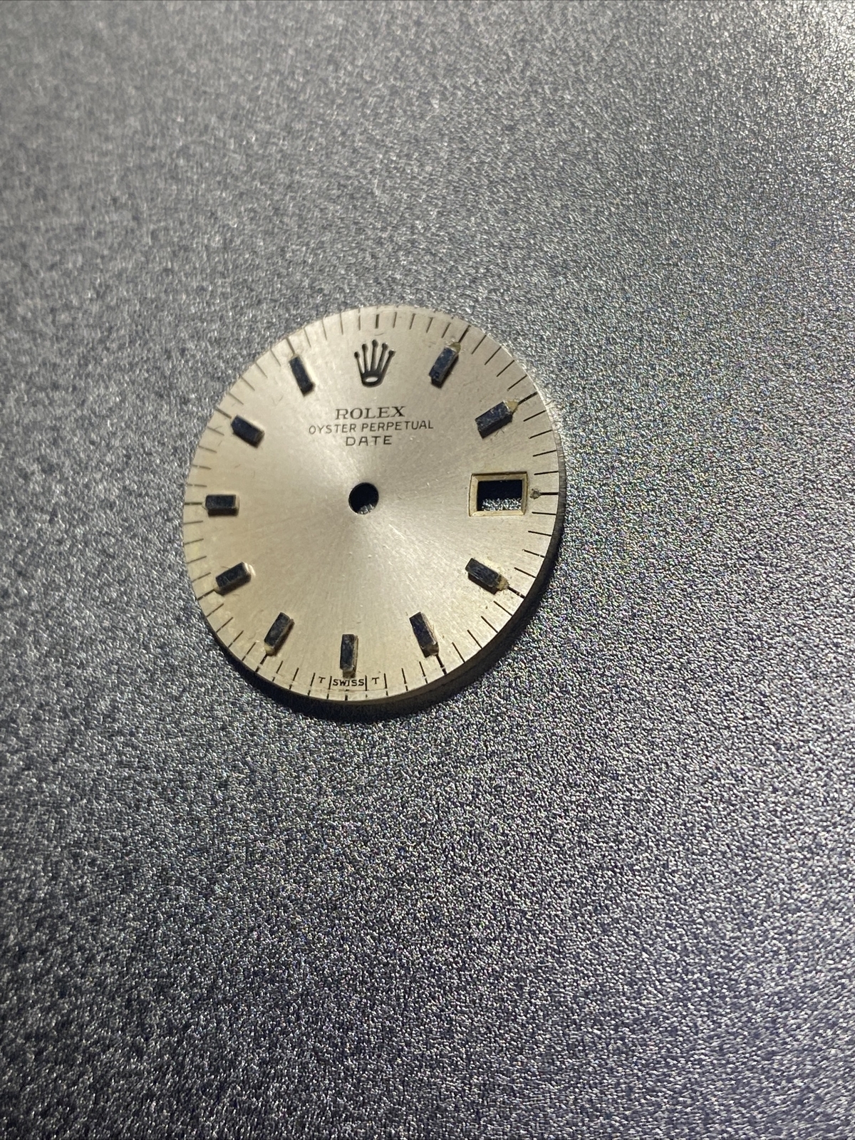 Old Genuine Rolex Silver Dial Date For Cal 6917 6517 6916 6516 #E