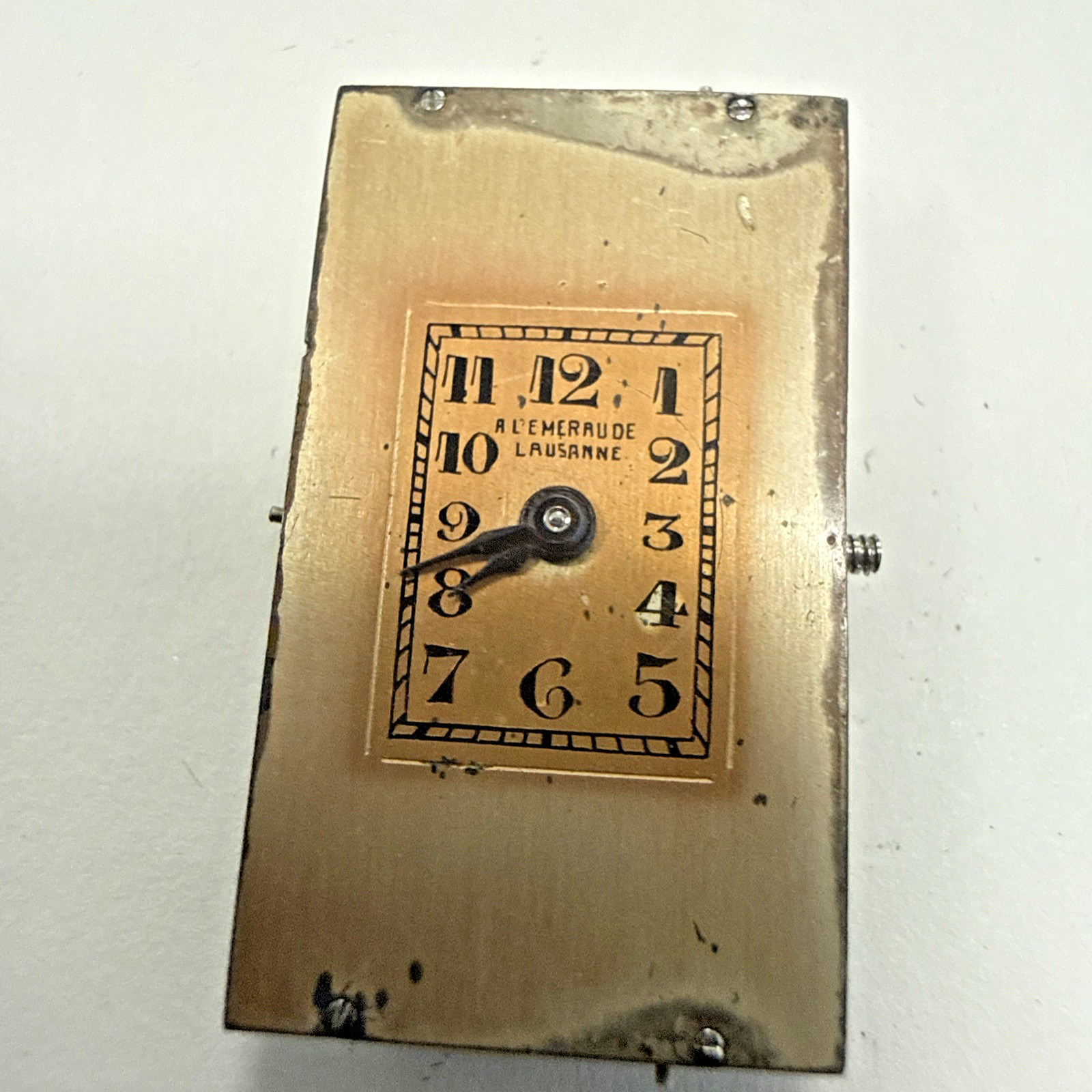 Vacheron Constantin A L’Emeraude 18j Vintage Ladies Watch Movement Rectangular