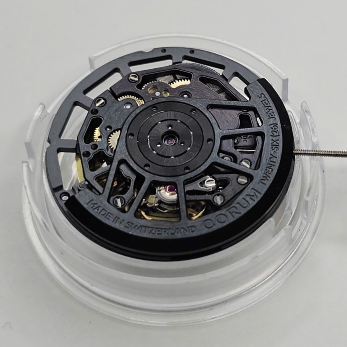 Genuine Corum CO 082 Skeleton Movement | Soprod A10-2 Automatic Base | Black PVD