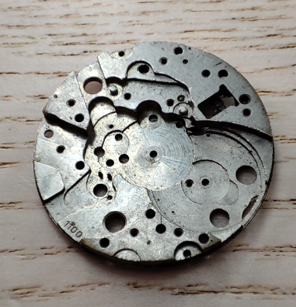 ETA 1100 Watch – Main Plate – Platina – Part 26.8mm – For Parts and Spares