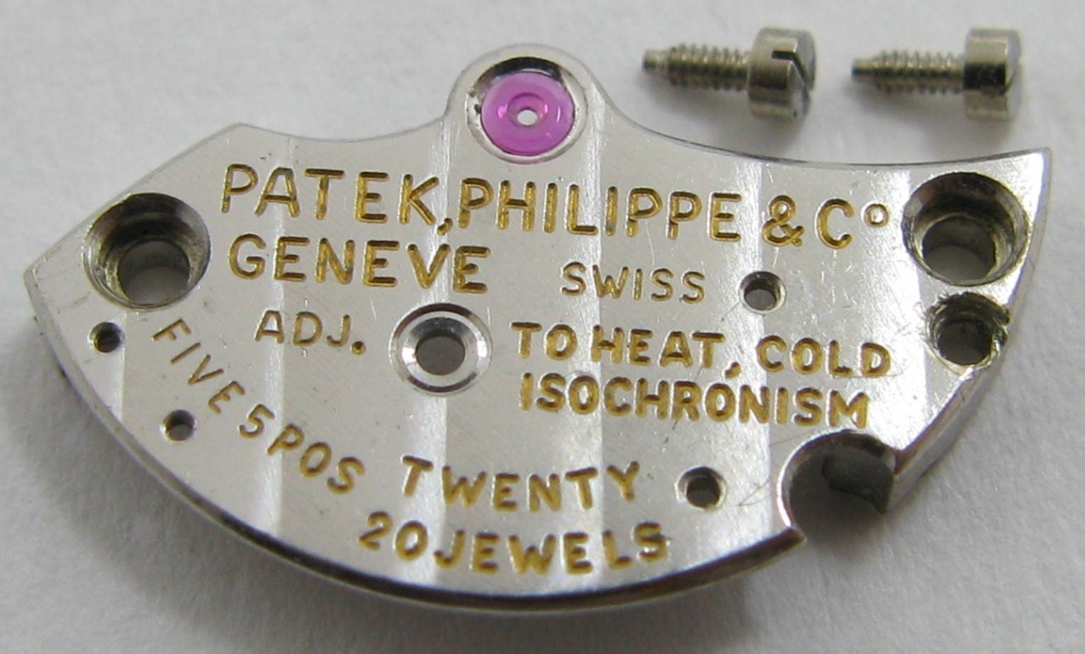 Patek Philippe Geneva 13.5 320 part barrel bridge