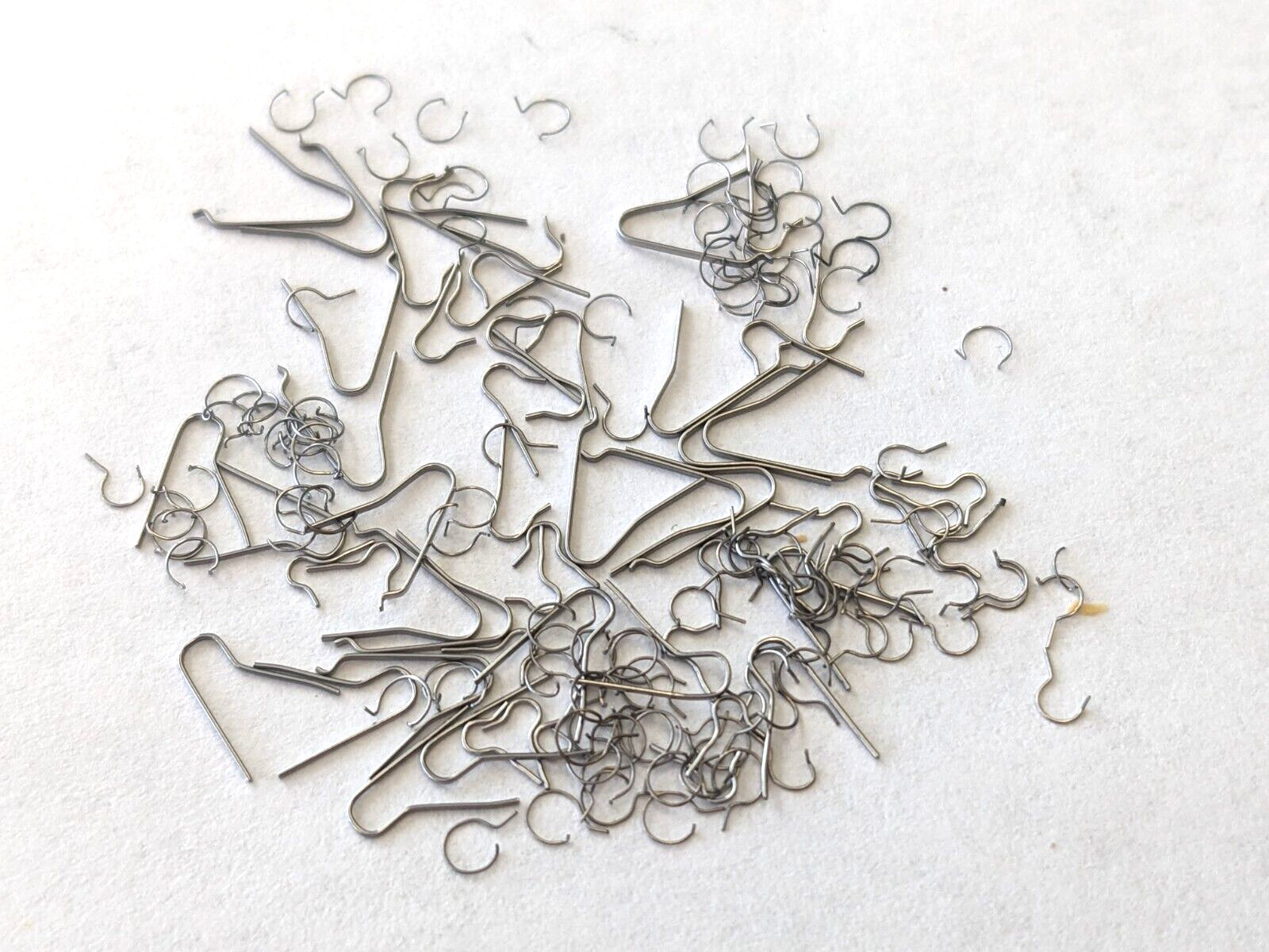 Vintage Asst of yoke & click springs for watch repair Swiss made x 172 pieces