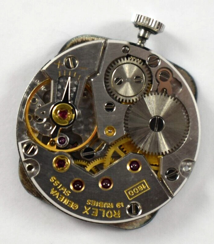 Vintage Rolex Cellini 19J 1600 Wrist Watch Movement Runs lot.ff
