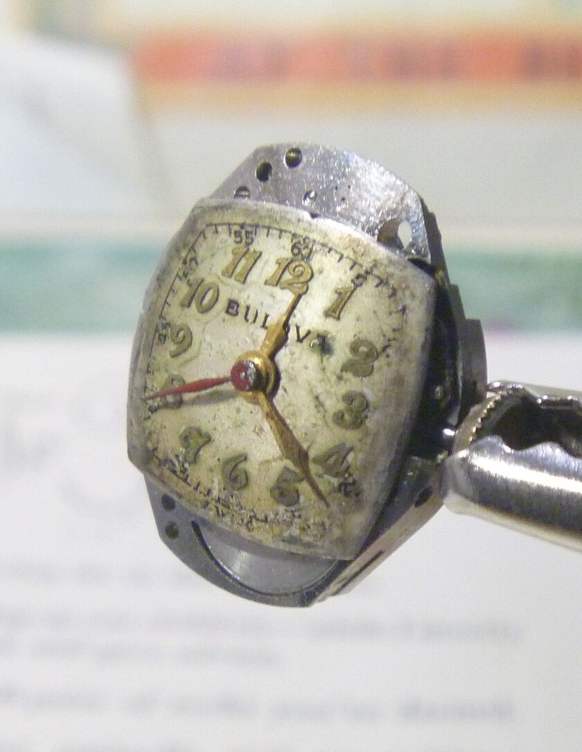 RARE 1952 Bulova Caliber 6BOC 17 Jewels FULL Sweep Hand Doctor Nurse 4 Parts!!