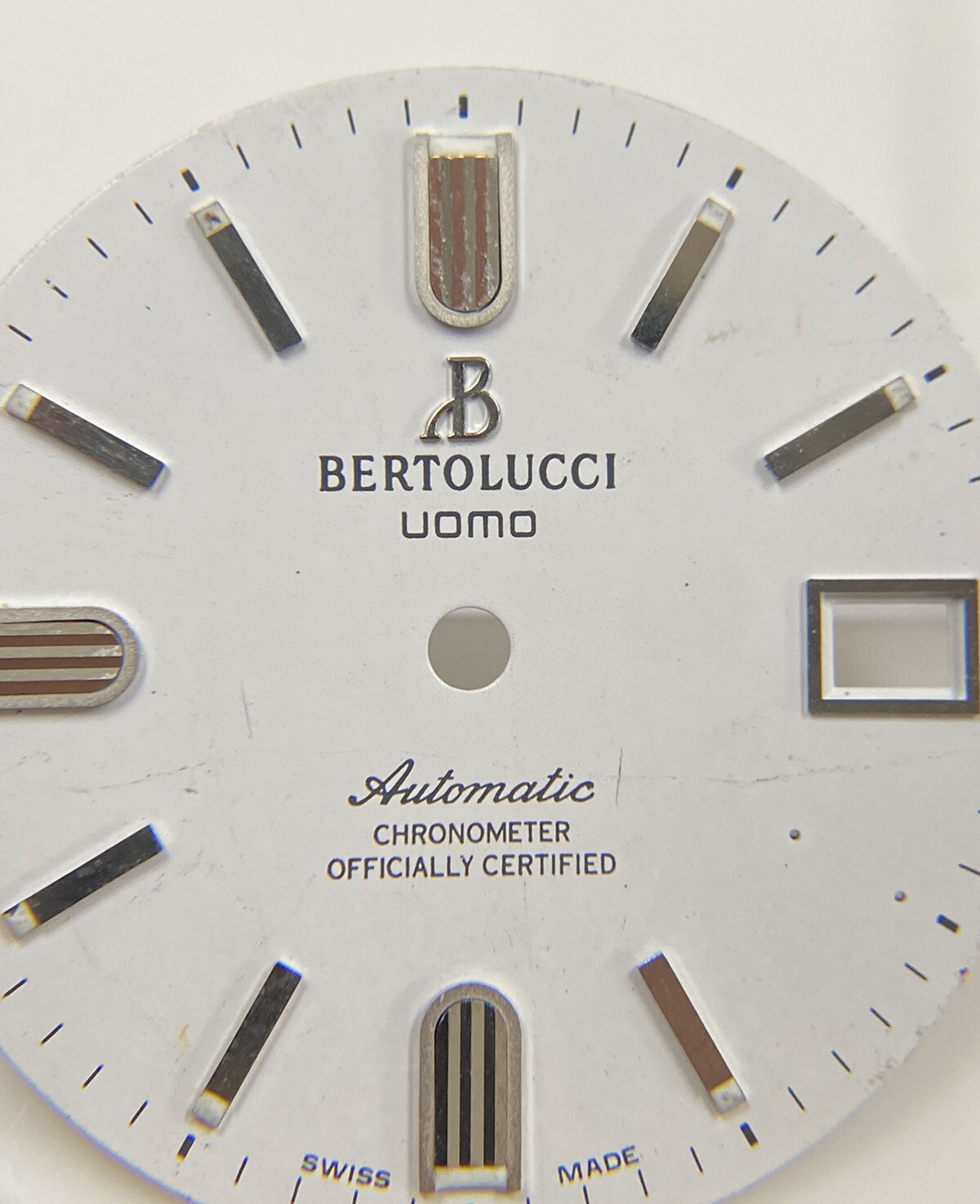 Original Bertolucci Uomo Automatic 28mm White Dial Ref: 884.55.41.10B
