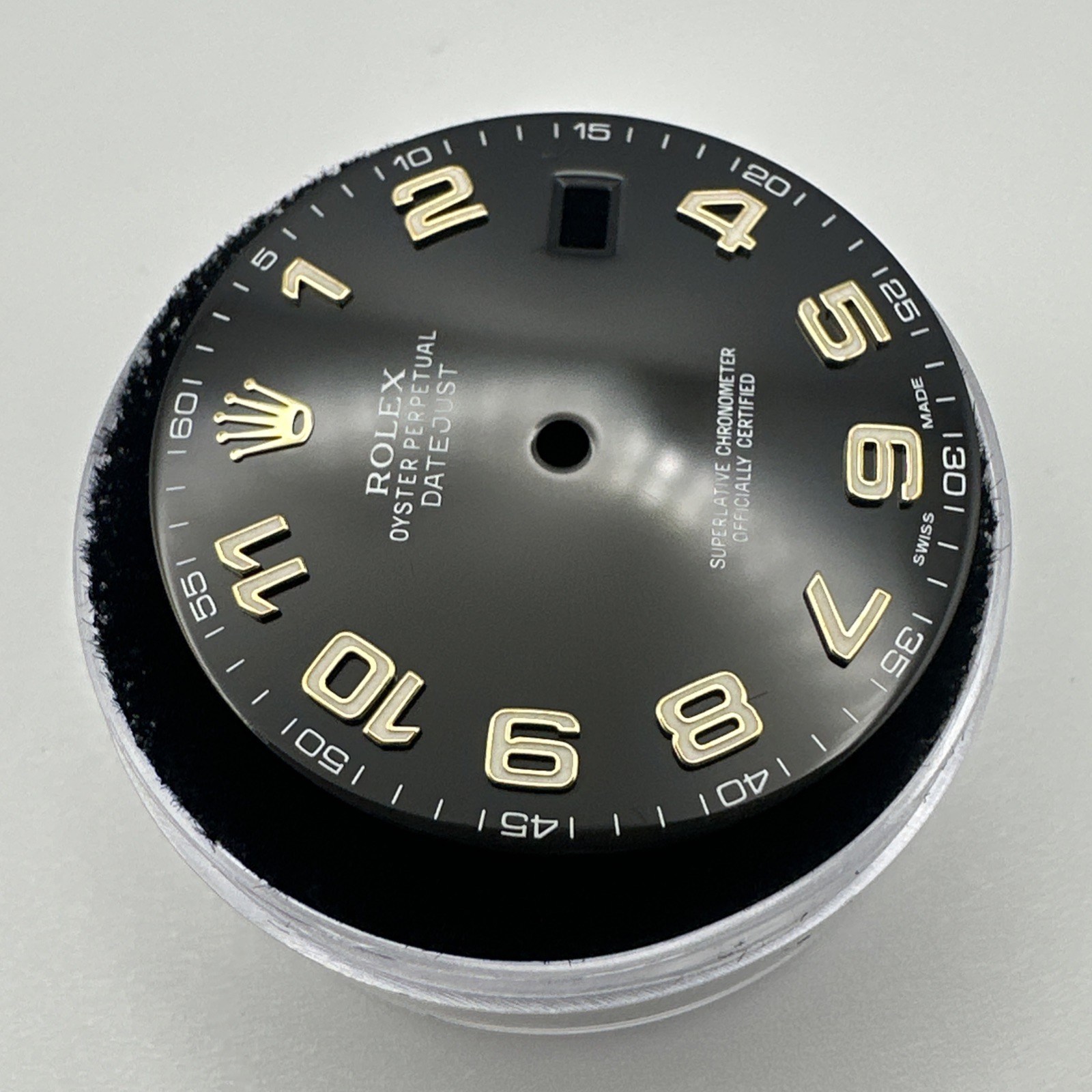 Rolex DateJust II 41mm Black Gold Arabic Dial For Model 116333 & 116303 MINT