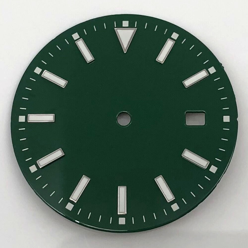 33.5mm Sterile Dial Luminous Fit NH35 Movement Black Blue Green Yellow White