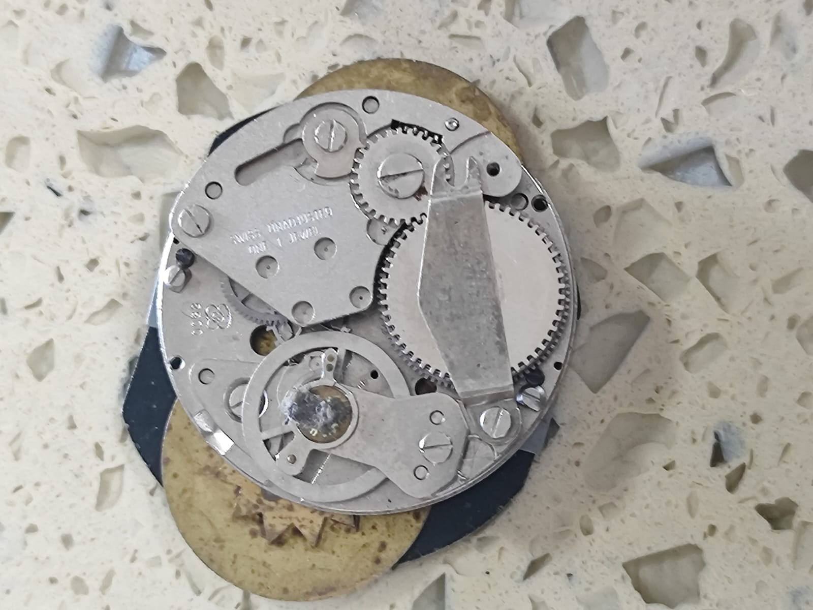 EB 8800 Movement Digital Jump Hour Not work Good Balance for parts USED.