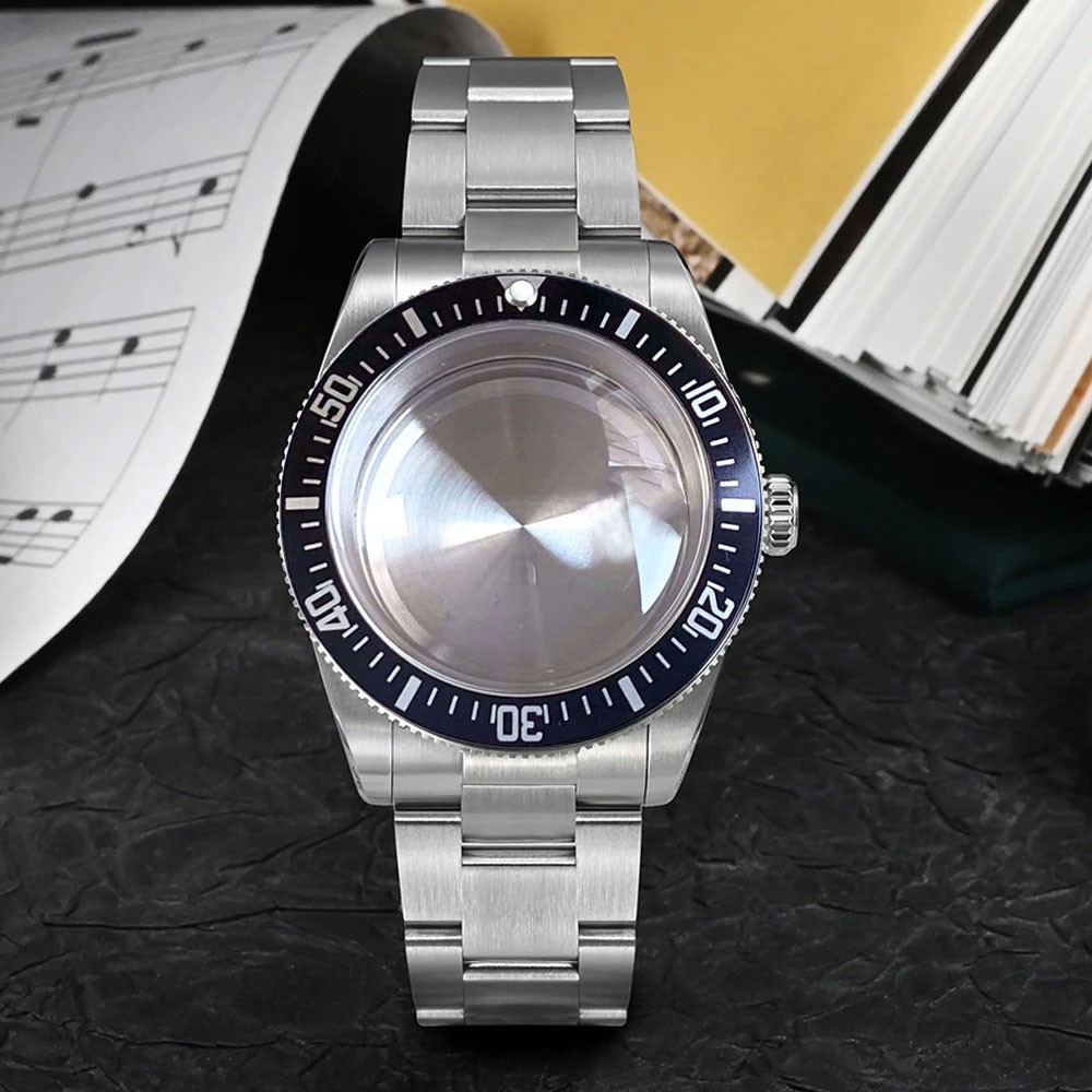 High quality 38mm Bow Sapphire glass Watch Case For Japan NH34A NH35A ETA2824