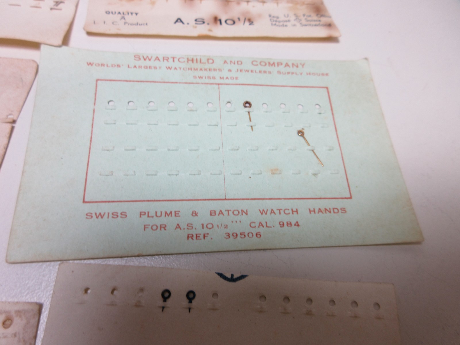 ASSORTED LOT WATCH HANDS LOT WATCHMAKER REPLACEMENT PARTS #55