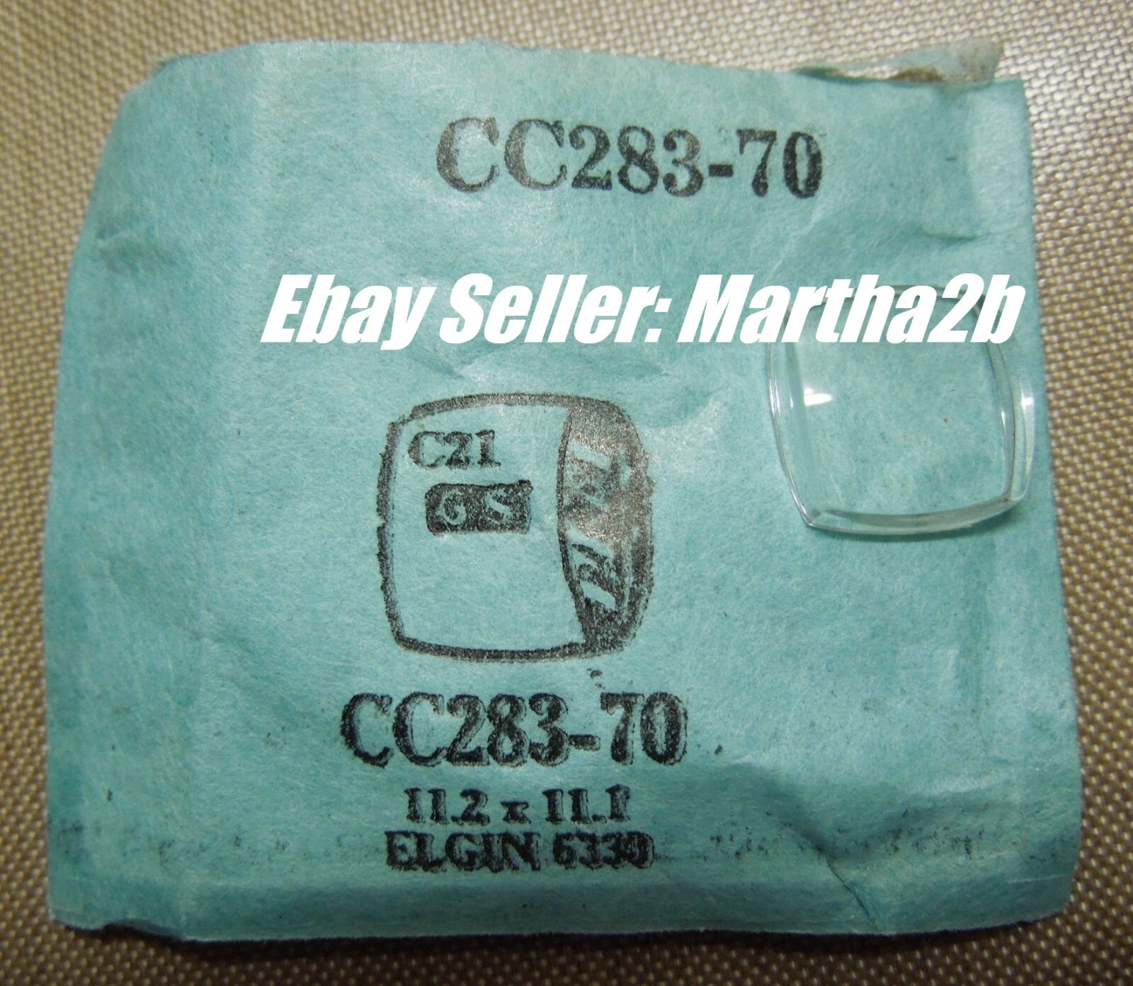 ELGIN GS Replacement Watch Part Crystal Acrylic Plastic Vintage NOS – Variety G1
