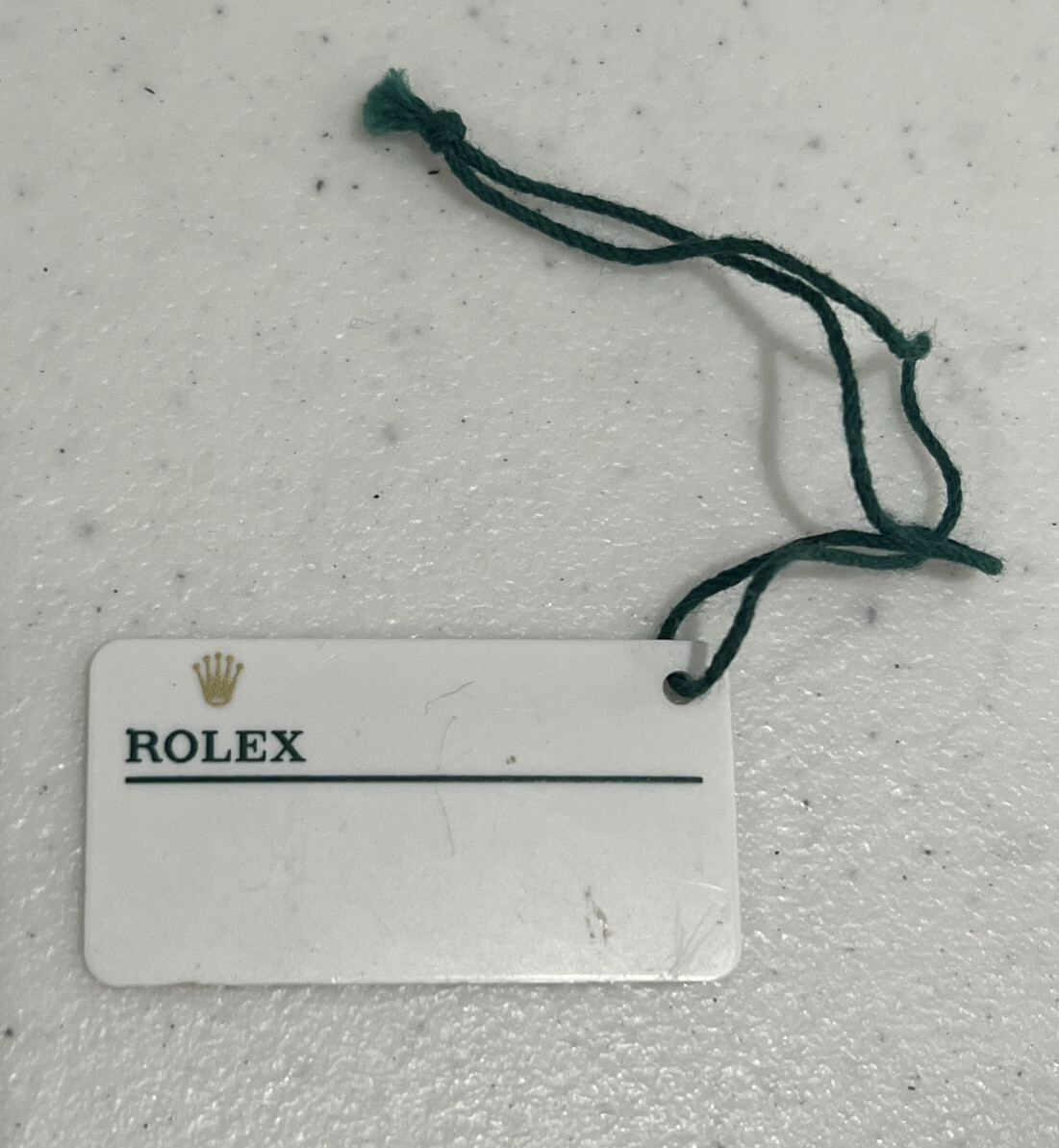 Rolex Serial Hang Tag White Authentic Original