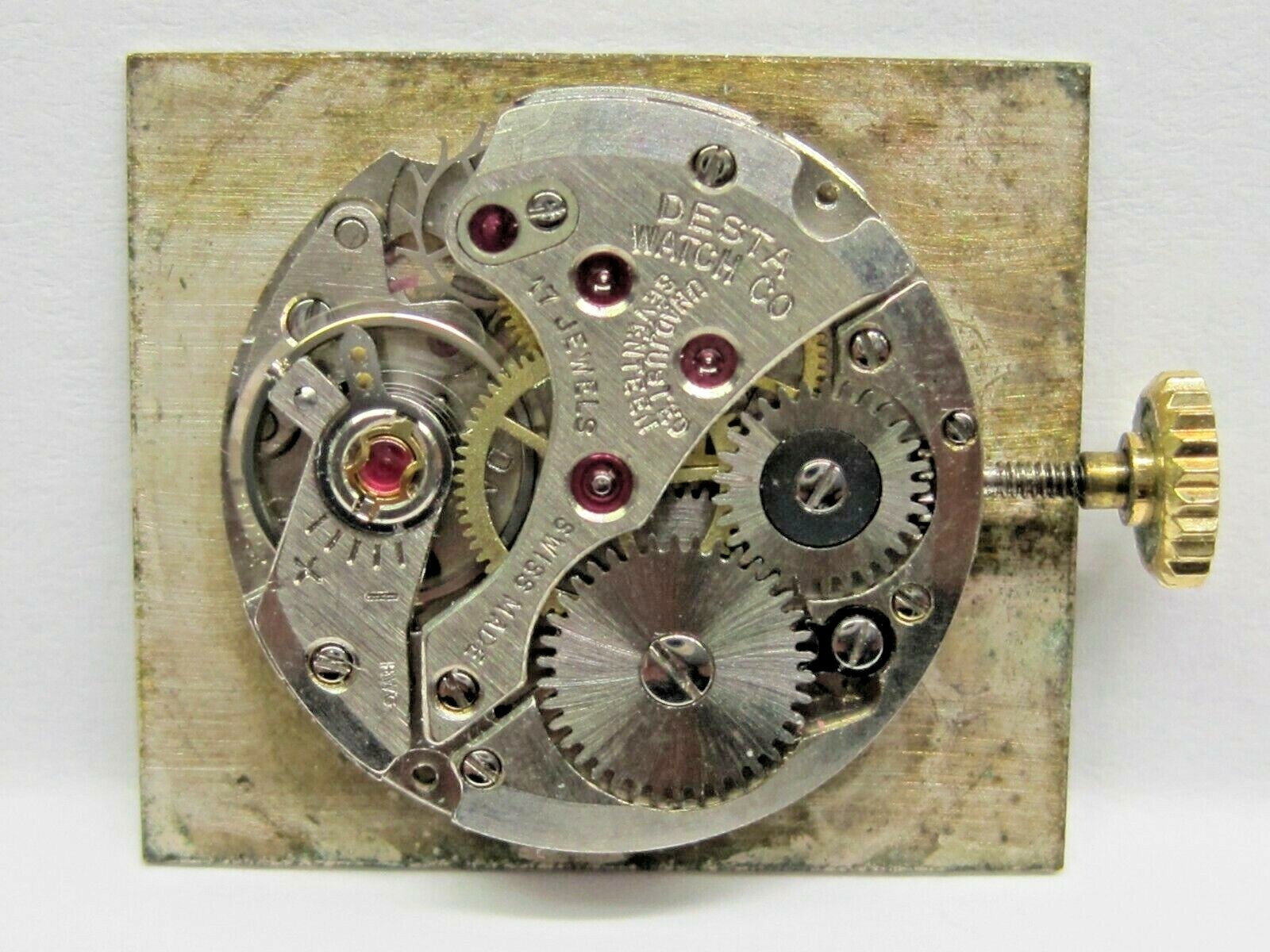 Antique Lds Desta Co. Watch Movement 17 jewels. 17.5 mm Round ^