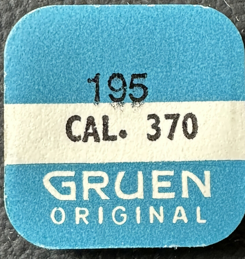GENUINE GRUEN EB195 CAL370 ARBOR BBL JEWELER WATCH REPAIR NOS WP6