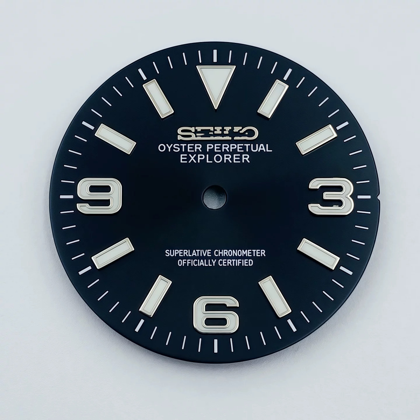 28.5mm Sun patterns Watch Dial Green Luminous for Nh35 Nh36 4R Movement parts