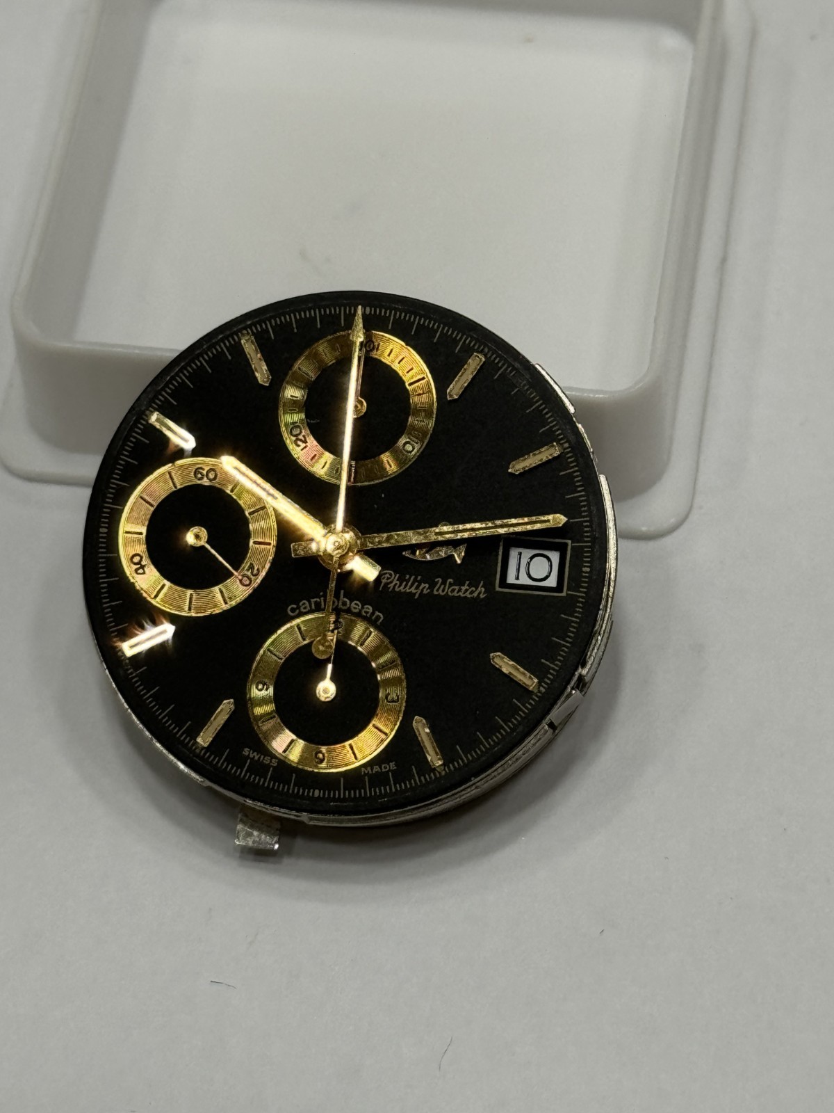 Philip Watch Movement Automatic Eta 7750 Swiss Made 17 Jewels Running