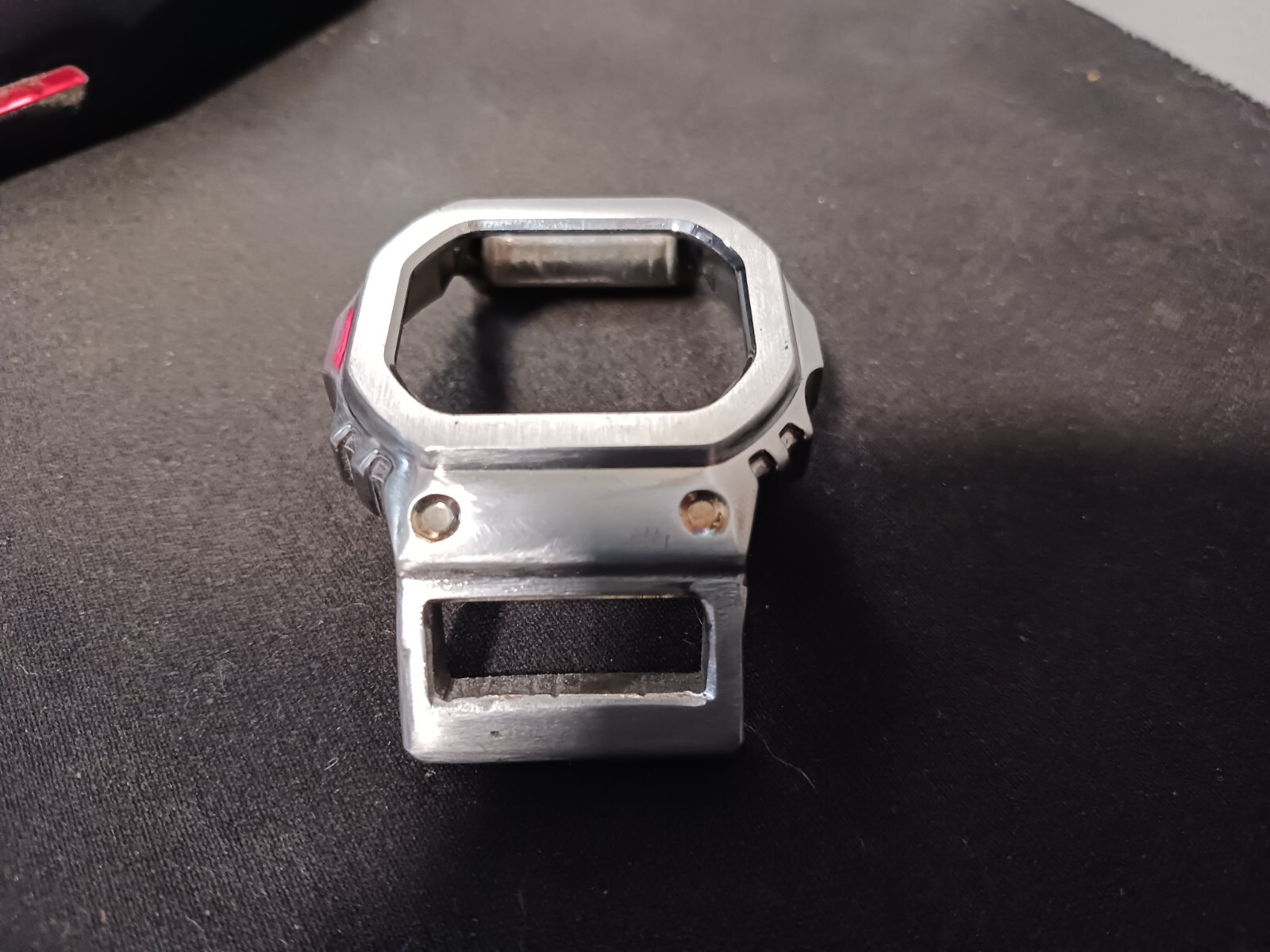 WELDED ONE PIECE DW5600 NATO Stainless SHELL with lugs PLASTIC LUG BYPASS