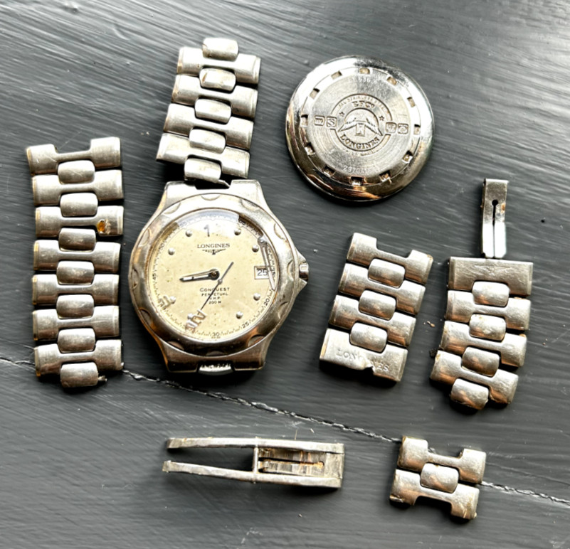 Longines Conquest, Perpetual V.H.P. Wristwatch, Broken, For Parts. Ref L1.636.4