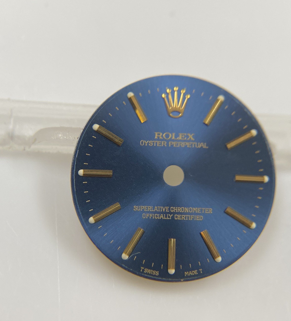Genuine Rolex 24mm Oyster Perpetual Cal. 2130/2230 Blue/Gold Dial