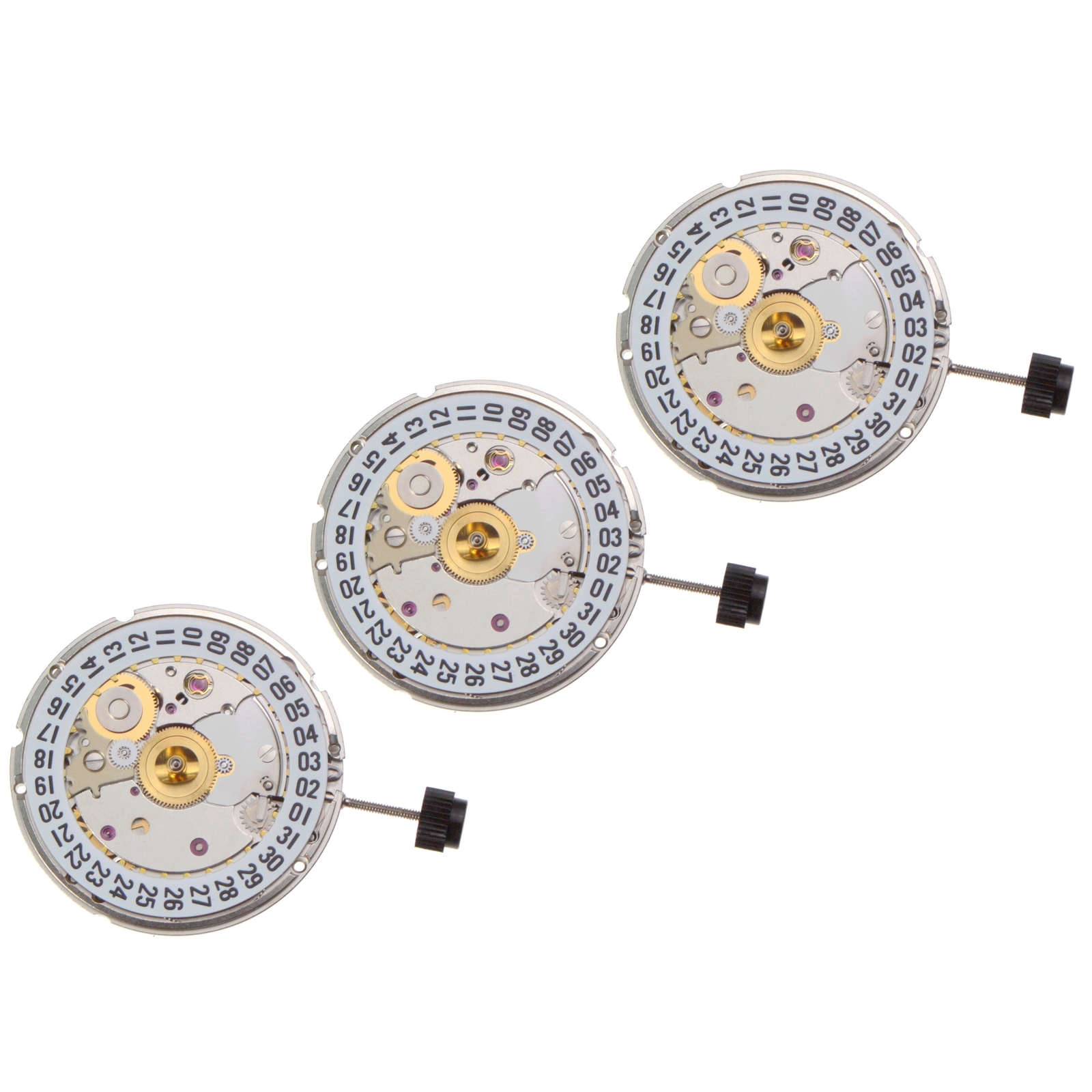 3 pcs Genuine ETA 2824-2 automatic movement, 11 /12”’ SC CLD F3 H3=1.50 mm