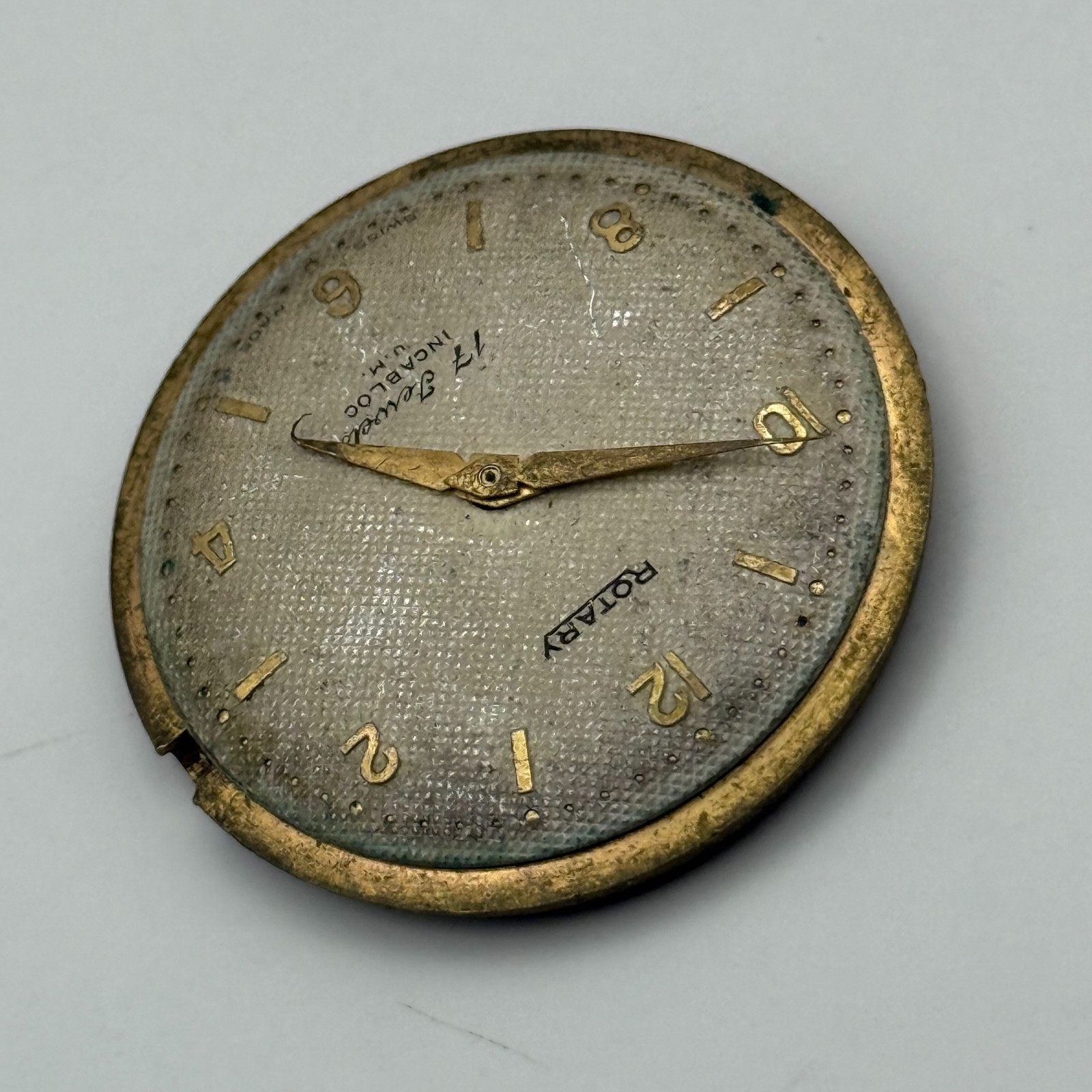 ETA 2370 Watch Movement Rotary Manual Wind Vintage Swiss Parts Repair 31.3mm
