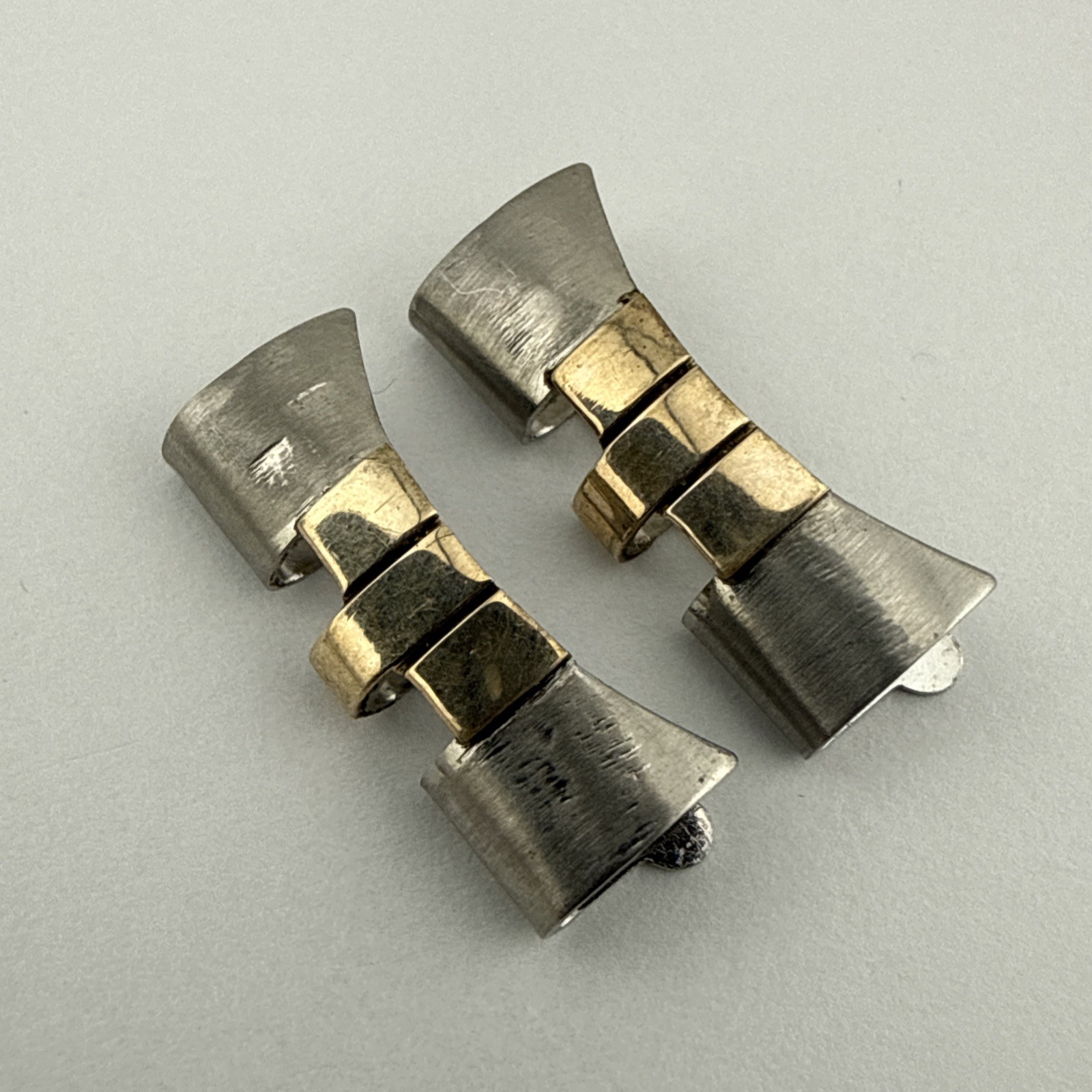 Authentic 455 Rolex 20mm End Links Yellow Gold & Stainless Steel