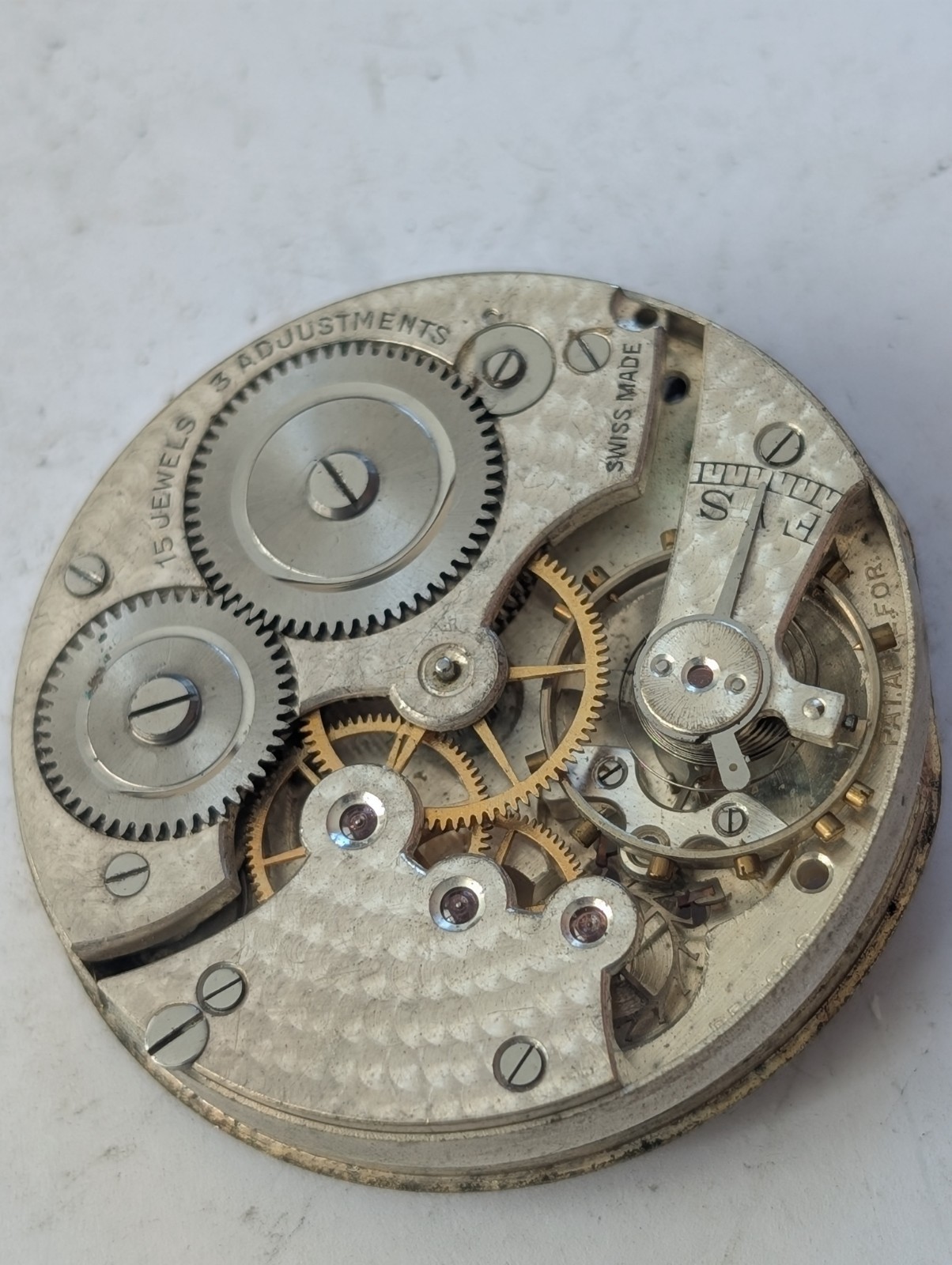 Vintage Cyma 998 Mechanical Pocket Watch Movement (Untested)