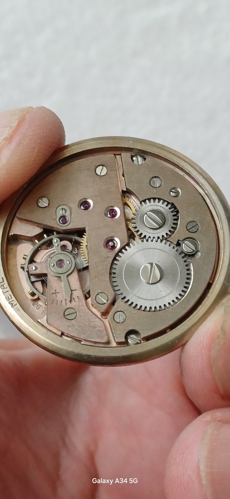 Verbena Working Manual Winding Movement Watch 34mm