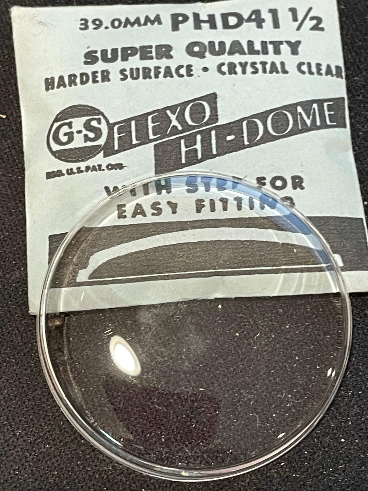 GS Flexo Round HI-DOME Crystal PHD 41½ – 39.0 mm – New