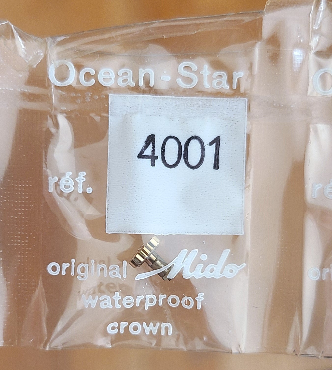Mido Ocean-Star Crown Ref. 4001 – Gold Waterproof – NOS