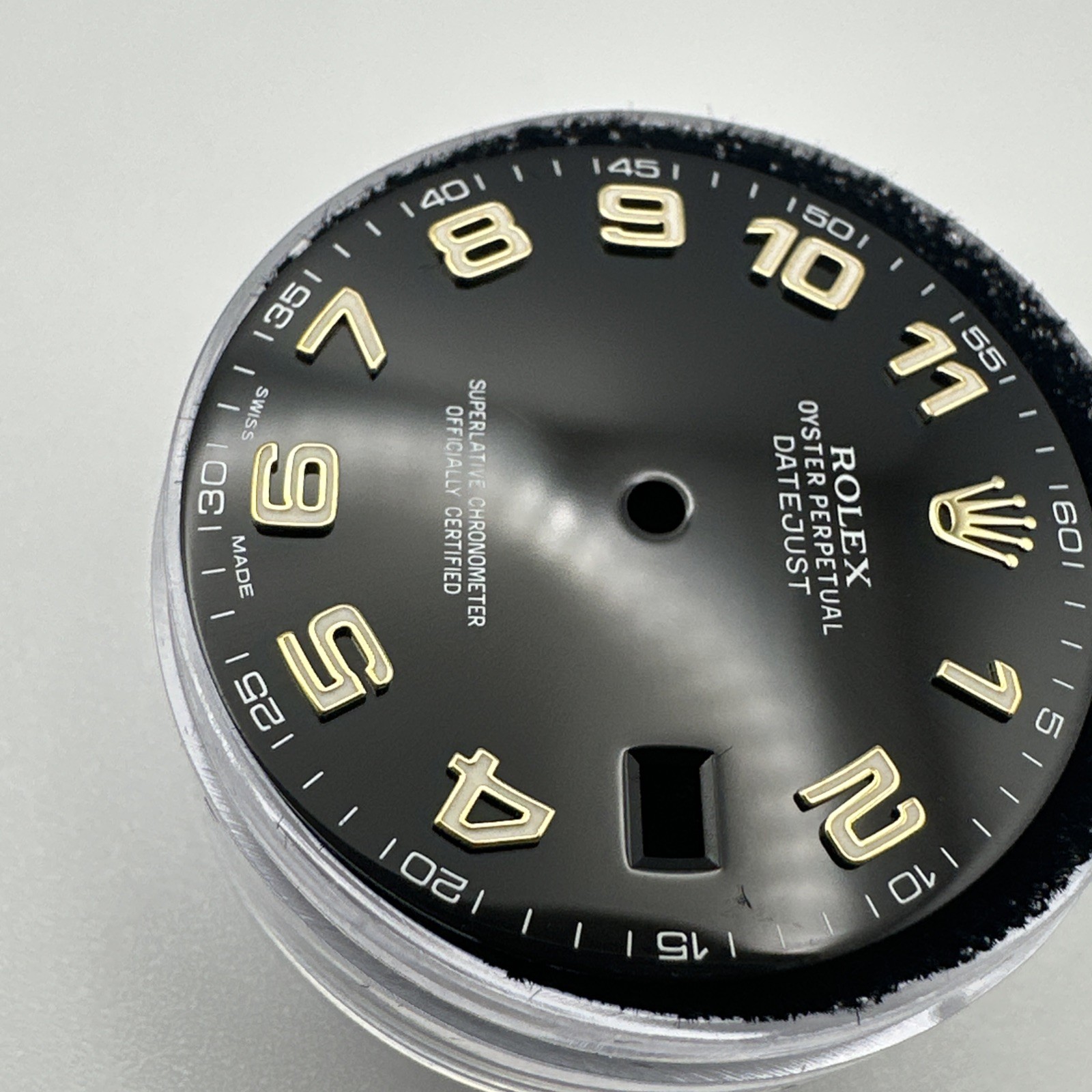 Rolex DateJust II 41mm Black Gold Arabic Dial For Model 116333 & 116303 MINT