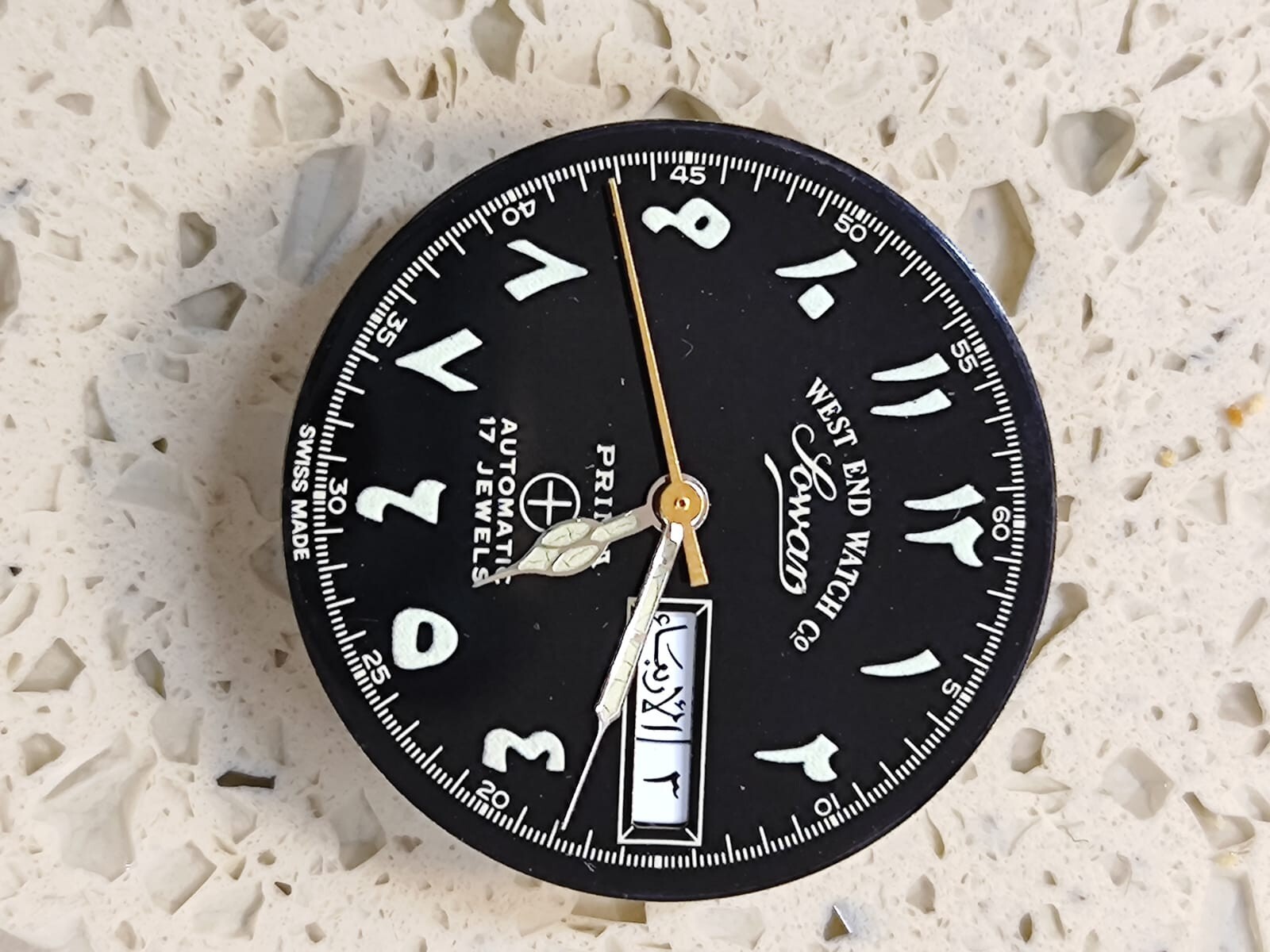 ETA 2846 with West End Watch – -Not work Incomplete Movement for parts