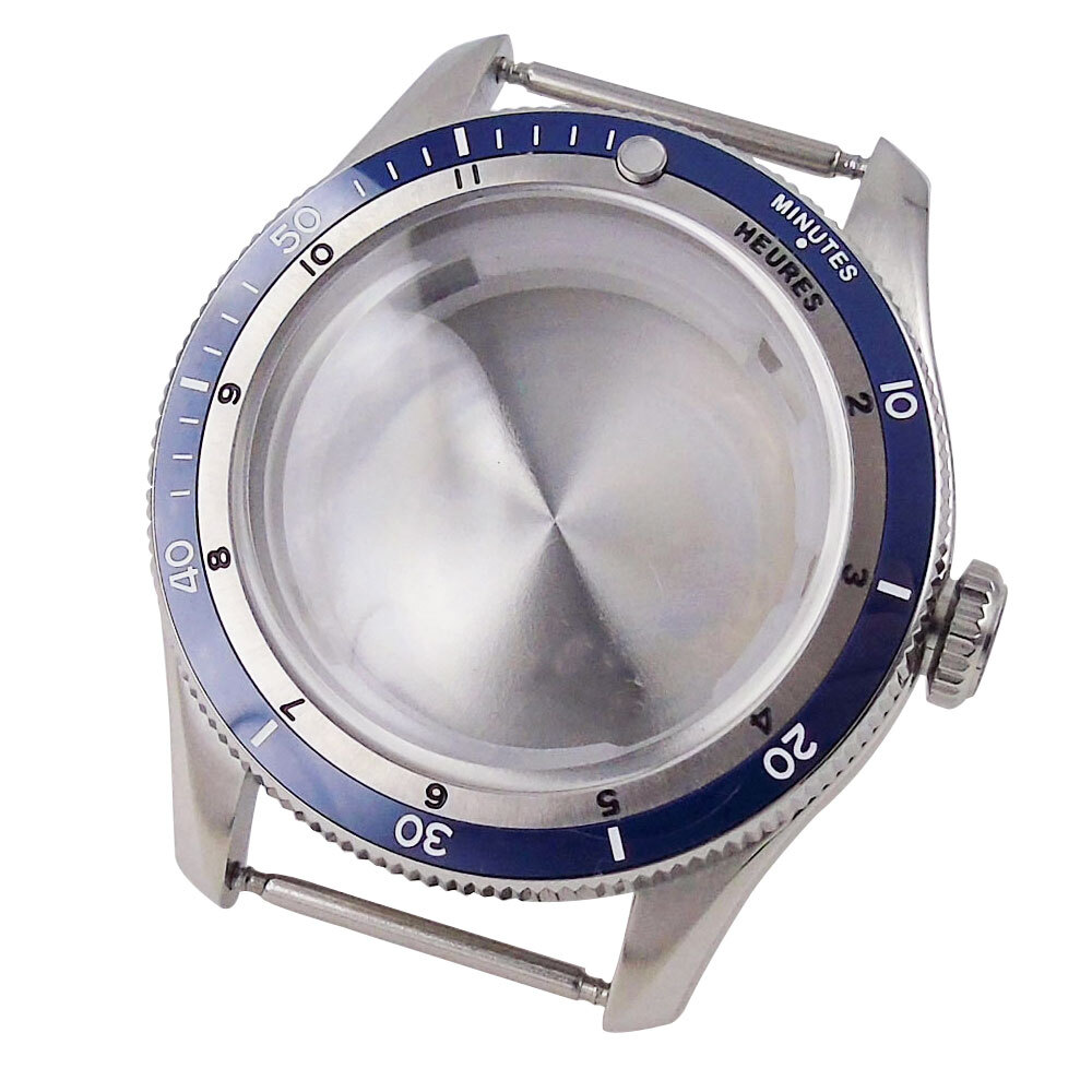 20ATM 40mm Bow Sapphire Glass Watch Case + Bracelet Fit NH34A NH35A NH36A 2824