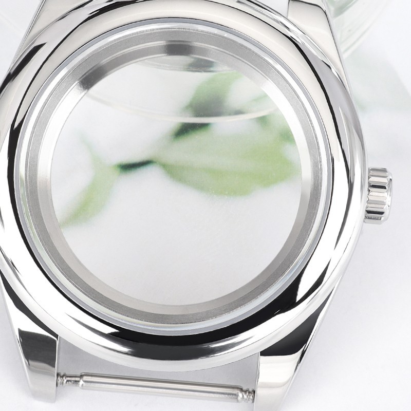 FEIYASHI Domed Bezel Sapphire 39mm Oyster Aviator Watch Case For Seiko NH35 NH36