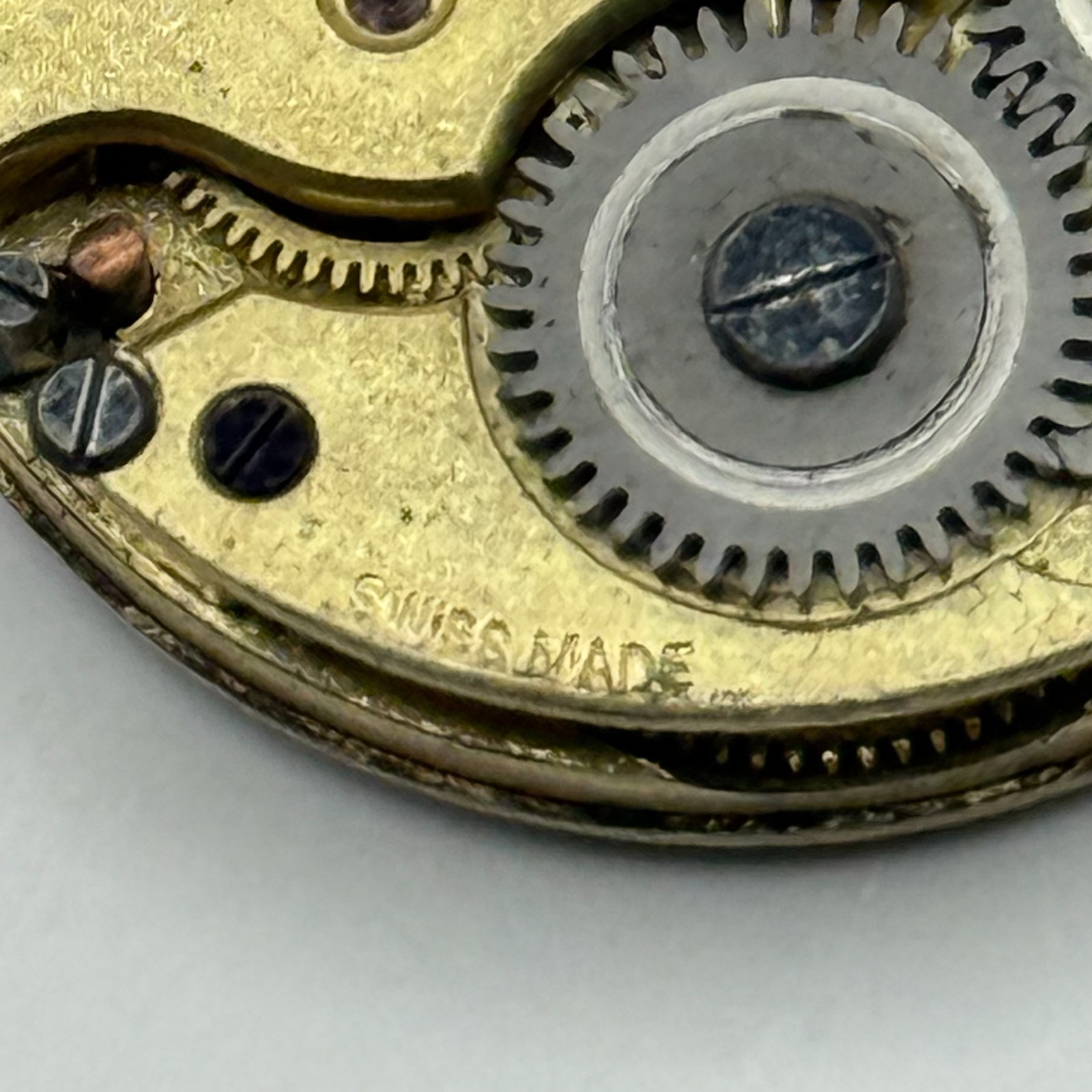 Rolex Rebberg Watch Movement 15 Jewels Swiss Manual Wind Parts Repair 25.4mm