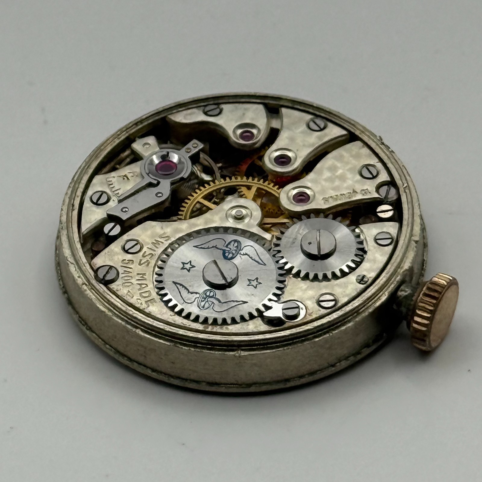 Rotary 5/400 Watch Movement Super Sports Shockproof Running Manual Parts 27.2mm