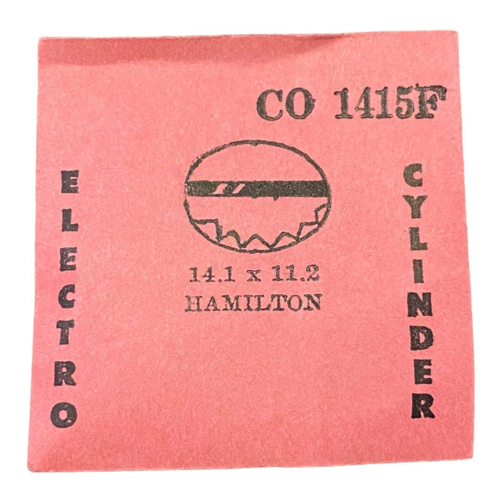 Electro Cylinder CO1415F CO 1415F Watch Crystal 14.1×11.2 NOS Part Hamilton