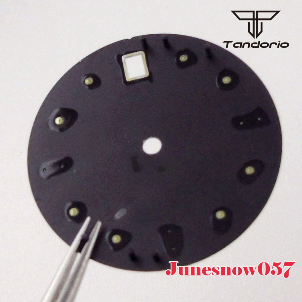 Accessories Parts 29mm Sterile White/Black Men Watch Dial Fit NH35A NH36A SKX007