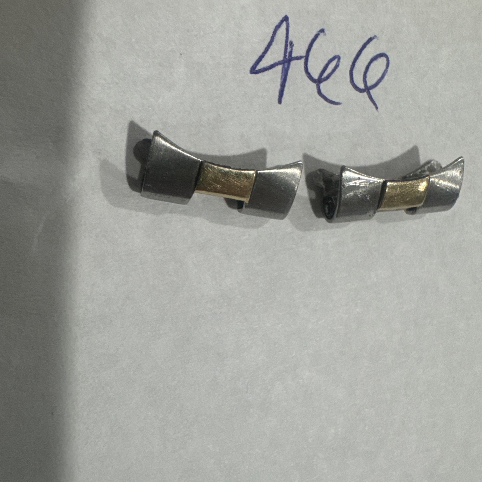 Rolex 466 Factory End links Steel And Gold