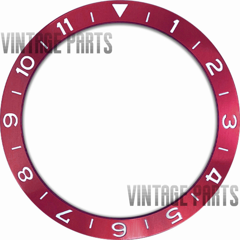 38*30.7mm red aluminum slope bezel insert fit for skx007 GMT watches