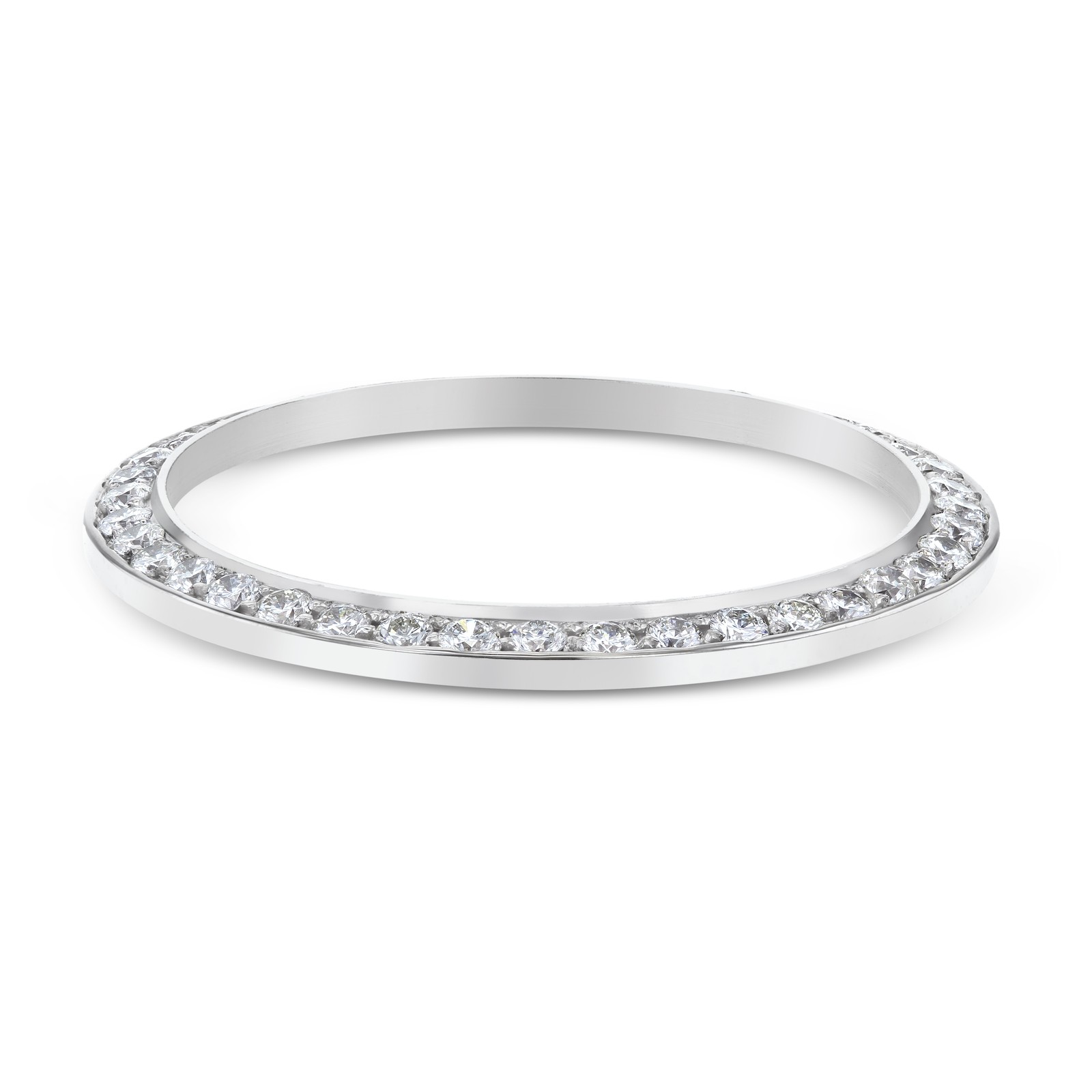 MENS 2CT BEAD SET LAB CREATED DIAMOND BEZEL FOR ROLEX 36MM DATEJUST, PRESIDENT