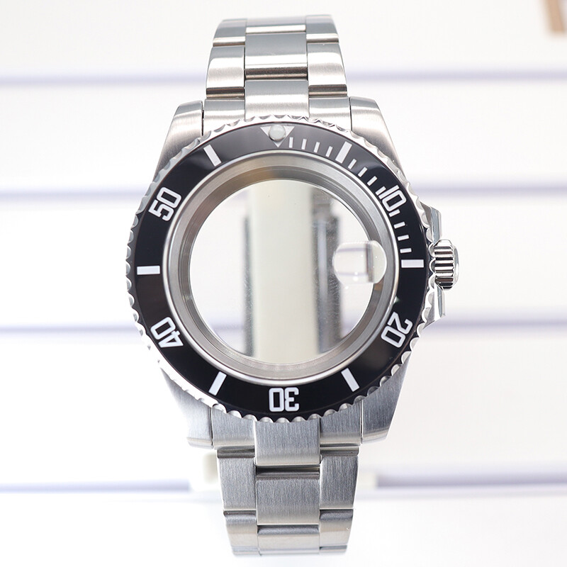 316 Stainless Steel Diver 40mm Watch Case+Oyster Strap For nh35 Eta2824 Movement