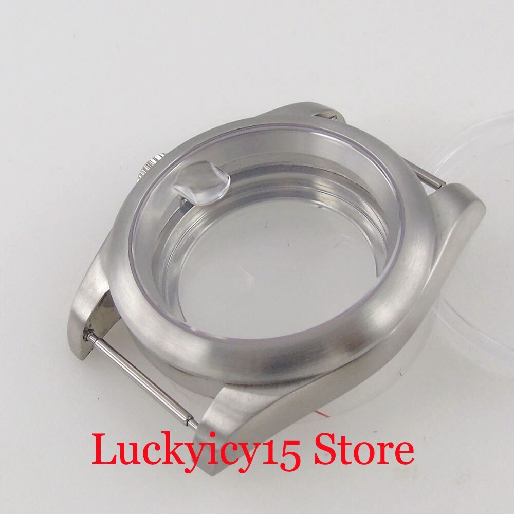 Watch Case 39MM Fit NH35A NH36A Automatic Sliver Edge Solid/Glass Glass Oyster